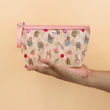 NFI essentials PU Floral Print Makeup Pouch for Women, Stylish Pouches for Makeup Accessories & Travel Organiser, Cosmetic Pouch - AYAHA ENTERPRISES PRIVATE LIMITED