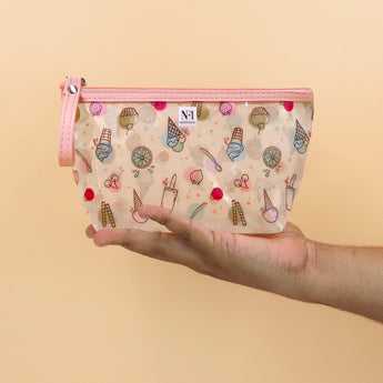 NFI essentials PU Floral Print Makeup Pouch for Women, Stylish Pouches for Makeup Accessories & Travel Organiser, Cosmetic Pouch - AYAHA ENTERPRISES PRIVATE LIMITED