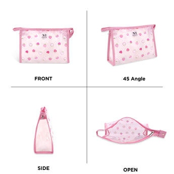 NFI essentials PU Floral Print Makeup Pouch for Women, Stylish Pouches for Makeup Accessories & Travel Organiser, Cosmetic Pouch - AYAHA ENTERPRISES PRIVATE LIMITED