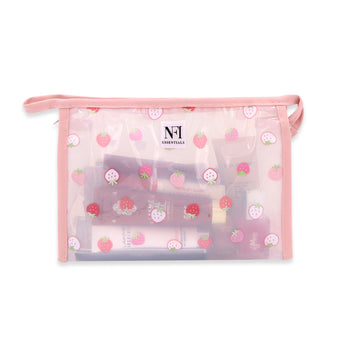 NFI essentials PU Floral Print Makeup Pouch for Women, Stylish Pouches for Makeup Accessories & Travel Organiser, Cosmetic Pouch - AYAHA ENTERPRISES PRIVATE LIMITED