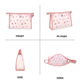 NFI essentials PU Floral Print Makeup Pouch for Women, Stylish Pouches for Makeup Accessories & Travel Organiser, Cosmetic Pouch - AYAHA ENTERPRISES PRIVATE LIMITED