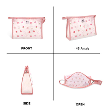 NFI essentials PU Floral Print Makeup Pouch for Women, Stylish Pouches for Makeup Accessories & Travel Organiser, Cosmetic Pouch - AYAHA ENTERPRISES PRIVATE LIMITED