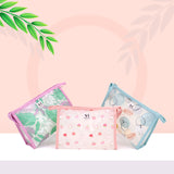 NFI essentials PU Floral Print Makeup Pouch for Women, Stylish Pouches for Makeup Accessories & Travel Organiser, Cosmetic Pouch - AYAHA ENTERPRISES PRIVATE LIMITED