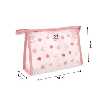 NFI essentials PU Floral Print Makeup Pouch for Women, Stylish Pouches for Makeup Accessories & Travel Organiser, Cosmetic Pouch - AYAHA ENTERPRISES PRIVATE LIMITED