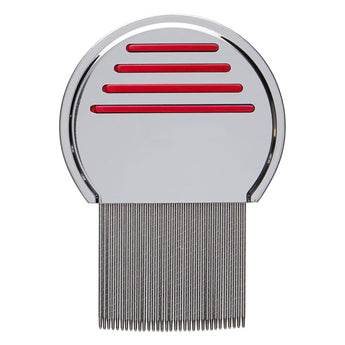 NFI essentials Professional Stainless Steel Lice Comb Treatment Comb for Head Lice Removal Tool for All Hair Types, Metal Plastic Long Teeth, Nit Lice Egg Removal - AYAHA ENTERPRISES PRIVATE LIMITED