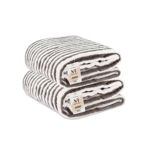 NFI essentials Pack of 2 Microfiber Super Absorbent Bath Towel  Soft Bath Towel for Multipurpose Use for Sports, Travel, Fitness