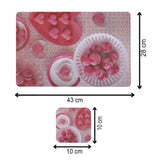 NFI essentials PVC Dining Table Placemat and Tea Coaster Set of 6, Washable Dining Table mat - AYAHA ENTERPRISES PRIVATE LIMITED