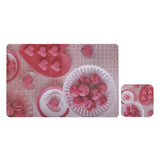 NFI essentials PVC Dining Table Placemat and Tea Coaster Set of 6, Washable Dining Table mat - AYAHA ENTERPRISES PRIVATE LIMITED