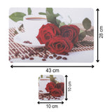 NFI essentials PVC Dining Table Placemat and Tea Coaster Set of 6, Washable Dining Table mat - AYAHA ENTERPRISES PRIVATE LIMITED