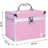 NFI essentials Makeup Bag Cosmetic Box Bridal Box Make up Box Trousseau Box Vanity Beauty Case Organizer for Wedding Makeup Box - AYAHA ENTERPRISES PRIVATE LIMITED