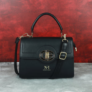 NFI essentials Satchel Bags Ladies Purse Handbag Premium Women Shoulder Travel Bag for Work Gifts for Wife/Mother/Sister Stylish Office College Party Bag