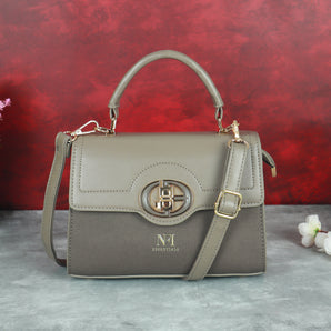 NFI essentials Satchel Bags Ladies Purse Handbag Premium Women Shoulder Travel Bag for Work Gifts for Wife/Mother/Sister Stylish Office College Party Bag