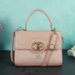 NFI essentials Satchel Bags Ladies Purse Handbag Premium Women Shoulder Travel Bag for Work Gifts for Wife/Mother/Sister Stylish Office College Party Bag