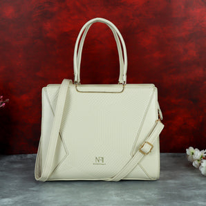 NFI essentials Satchel Bags Ladies Purse Handbag Premium Women Shoulder Travel Bag for Work Gifts for Wife/Mother/Sister Stylish Office College Party Bag