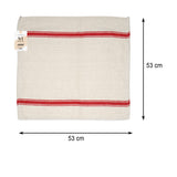 NFI essentials Cotton Floor Cleaning Duster Cloth, Mop Pocha for Home Dish Towel Pottu (Pack of 18, Off White) - AYAHA ENTERPRISES PRIVATE LIMITED