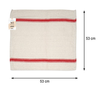 NFI essentials Cotton Floor Cleaning Duster Cloth, Mop Pocha for Home Dish Towel Pottu (Pack of 18, Off White) - AYAHA ENTERPRISES PRIVATE LIMITED