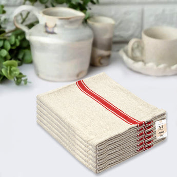 NFI essentials Cotton Floor Cleaning Duster Cloth, Mop Pocha for Home Dish Towel Pottu (Pack of 18, Off White) - AYAHA ENTERPRISES PRIVATE LIMITED