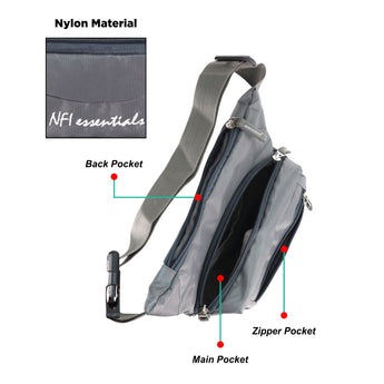 NFI essentials Waist Travel Handy Hiking Zip Camera Pouch Money Phone Belt Sport Bag Bum Multipurpose Belt Bag for Men and Women - AYAHA ENTERPRISES PRIVATE LIMITED
