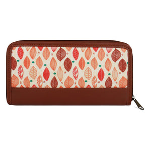 NFI essentials Wallet for Women, Long Zipper Ladies Wallet, Clutch Wallet for Girls, Vegan Leather & Khadi Purse for Female