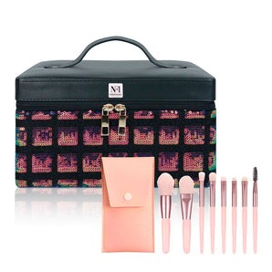 NFI essentials Makeup Vanity Box & Makeup Brush Set