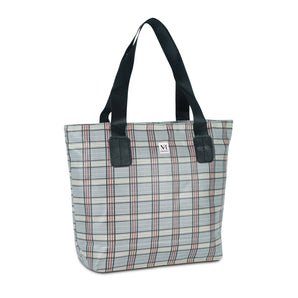 NFI essentials Tote Bags for Women with Zip, Handy Foldable Shopping Bag for Girls, Stylish Canvas Handbag Shoulder Carry Bag