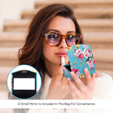 NFI essentials Floral Lipstick Case Holder with Mirror - 2 Piece Set - AYAHA ENTERPRISES PRIVATE LIMITED