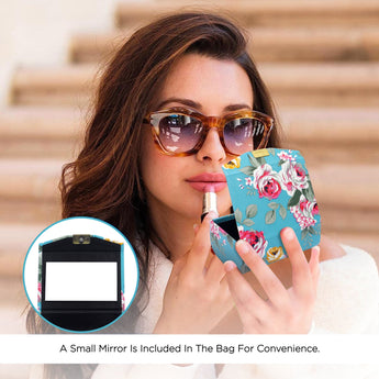 NFI essentials Floral Lipstick Case Holder with Mirror - 2 Piece Set - AYAHA ENTERPRISES PRIVATE LIMITED