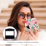 NFI essentials Floral Lipstick Case Holder with Mirror - 2 Piece Set - AYAHA ENTERPRISES PRIVATE LIMITED