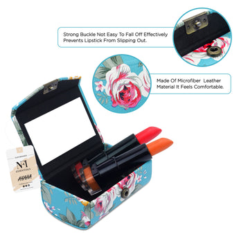 NFI essentials Floral Lipstick Case Holder with Mirror - AYAHA ENTERPRISES PRIVATE LIMITED