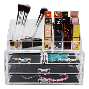 NFI essentials Acrylic Clear Makeup Cosmetics Organizer