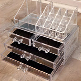 NFI essentials Clear Acrylic Makeup Organizer - AYAHA ENTERPRISES PRIVATE LIMITED