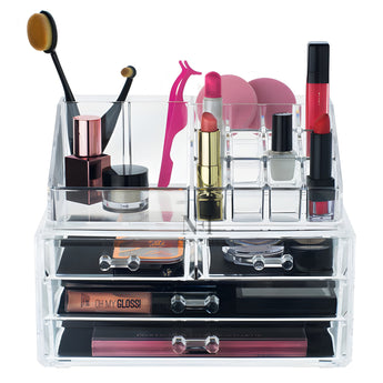 NFI essentials Clear Acrylic Makeup Organizer - AYAHA ENTERPRISES PRIVATE LIMITED