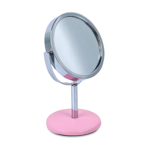 NFI essentials Table Makeup Mirror with Stand for Women's Round Shape