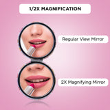 NFI essentials Small Folding Mirror for Women's Round Shape Mirror for Multipurpose - AYAHA ENTERPRISES PRIVATE LIMITED