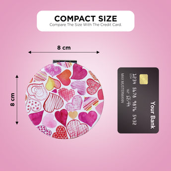 NFI essentials Small Folding Mirror for Women's Round Shape Mirror for Multipurpose - AYAHA ENTERPRISES PRIVATE LIMITED