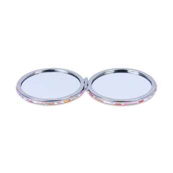 NFI essentials Small Folding Mirror for Women's Round Shape Mirror for Multipurpose, Magnifying Mirror - AYAHA ENTERPRISES PRIVATE LIMITED