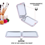 NFI essentials Small Folding Mirror for Women's Mirror for Multipurpose - AYAHA ENTERPRISES PRIVATE LIMITED