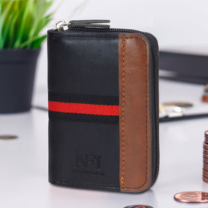 NFI essentials 11 Slots Card Holder for Men and Women's PU leather Credit Card Wallet