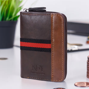 NFI essentials 11 Slots Card Holder for Men and Women's PU leather Credit Card Wallet