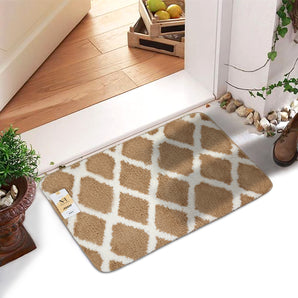 NFI essentials Microfibre Indoor & Outdoor Door Mat for Home, Bathroom,Bedroom,Kitchen,Floor Mat, (60x40cm)