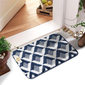NFI essentials Microfibre Indoor & Outdoor Door Mat for Home, Bathroom,Bedroom,Kitchen,Floor Mat,  (58x38cm)