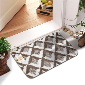 NFI essentials Microfibre Indoor & Outdoor Door Mat for Home, Bathroom,Bedroom,Kitchen,Floor Mat, (58x38cm)