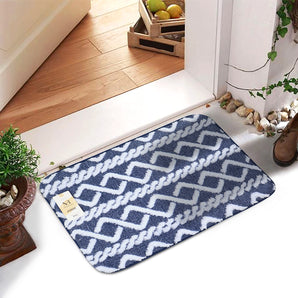 NFI essentials Microfibre Indoor & Outdoor Door Mat for Home, Bathroom,Bedroom,Kitchen,Floor Mat, (58x38cm)