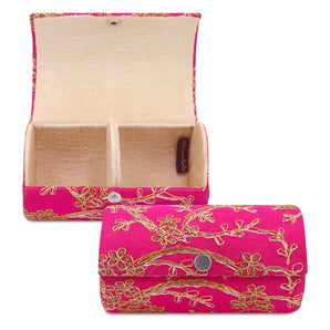 NFI essentials Small Bangle Box for Women, Embroidery Bangle Organiser for Girl