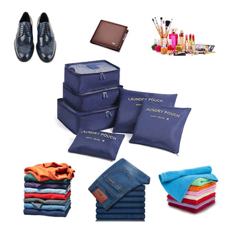 NFI essentials Set of 6 Travel Organizer, Cube Storage Organizer Bags Clothes Packing Storage - AYAHA ENTERPRISES PRIVATE LIMITED