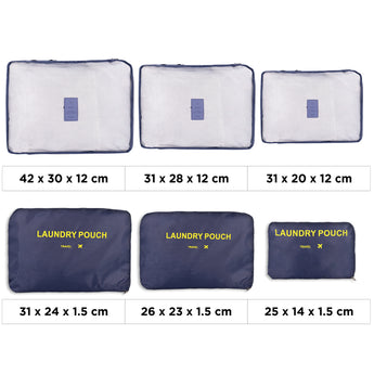 NFI essentials Set of 6 Travel Organizer, Cube Storage Organizer Bags Clothes Packing Storage - AYAHA ENTERPRISES PRIVATE LIMITED
