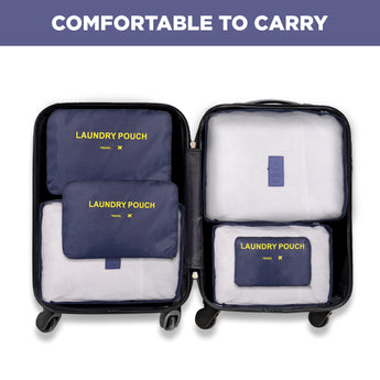 NFI essentials Set of 6 Travel Organizer, Cube Storage Organizer Bags Clothes Packing Storage - AYAHA ENTERPRISES PRIVATE LIMITED