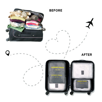 NFI essentials Set of 6 Travel Organizer, Cube Storage Organizer Bags Clothes Packing Storage - AYAHA ENTERPRISES PRIVATE LIMITED