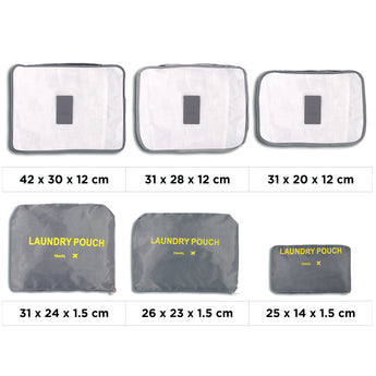NFI essentials Set of 6 Travel Organizer, Cube Storage Organizer Bags Clothes Packing Storage - AYAHA ENTERPRISES PRIVATE LIMITED