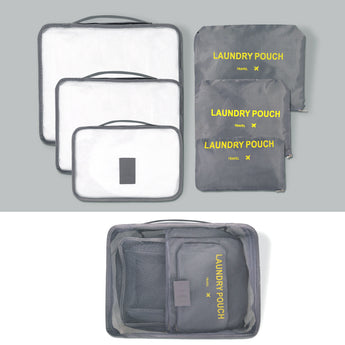NFI essentials Set of 6 Travel Organizer, Cube Storage Organizer Bags Clothes Packing Storage - AYAHA ENTERPRISES PRIVATE LIMITED